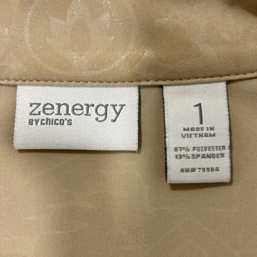Zenergy by chicos Elegant Beige Utility Jacket for Women - Picture 15 of 15